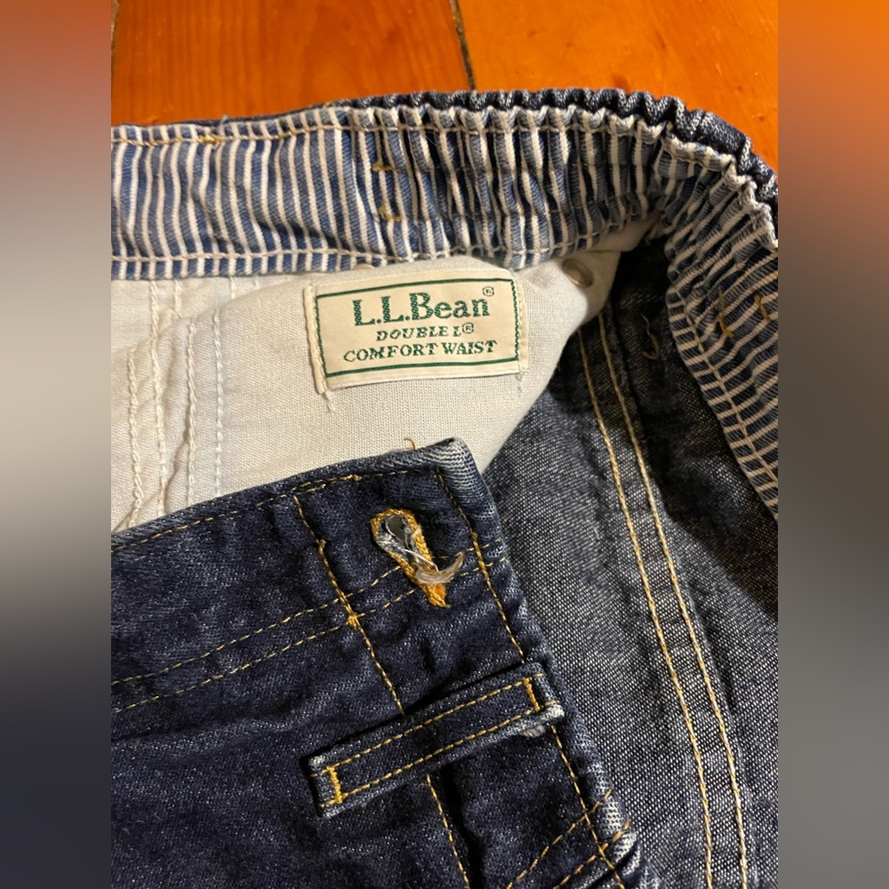 Women’s Vintage L.L. Bean Double L Dark Wash Jeans with Comfort Waist